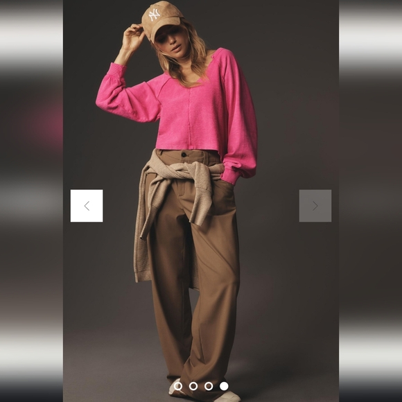 Pilcro Reworked Popover Sweatshirt Anthropologie - S - Picture 2 of 12